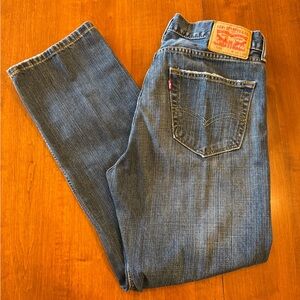 Levi's 505 Blue Straight Jeans Classic Style